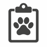 Paw Print Clipboard Icon